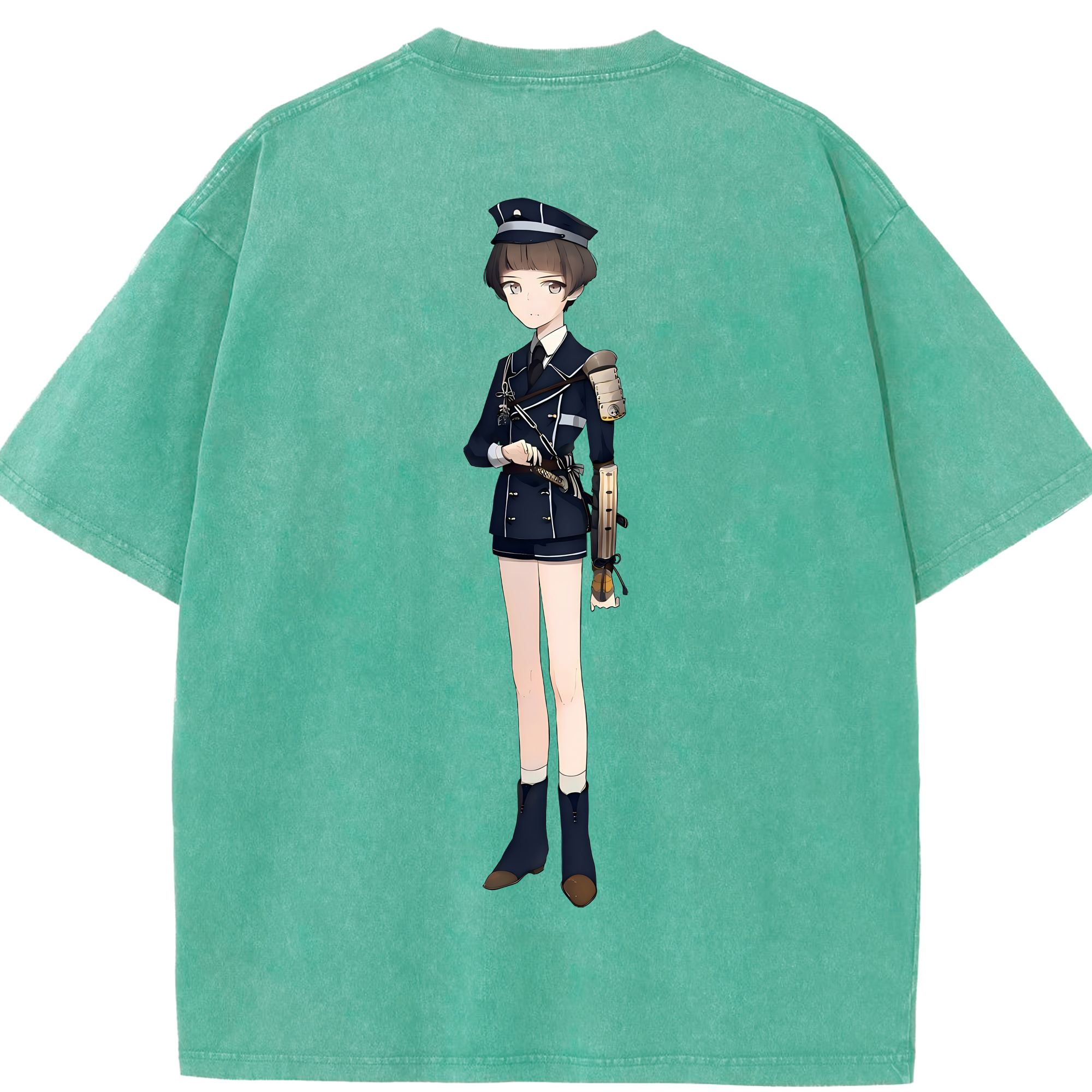 （画像用） 刀剣乱舞 Touken Ranbu 綿100% ヴィンテージ風 半袖Tシャツ（背面プリント）